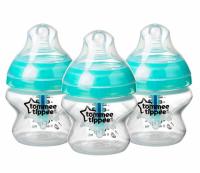 3 Tommee Tippee Anti-Colic Baby Bottles with Heat-Sensing