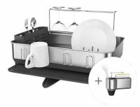 simplehuman Steel Frame Dishrack and Sink Caddy