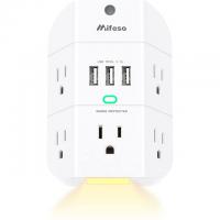 Outlet Extender with Night Light 5-Outlet Surge Protector