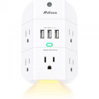 Outlet Extender with Night Light 5-Outlet Surge Protector