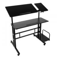 Mind Reader Multipurpose Home Office Sit Stand Computer Desk