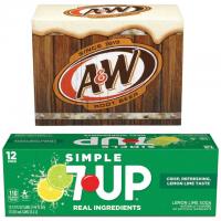 36 7UP Root Beer Canada Dry Dr Pepper Soda Beverages