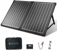 Acopower 100w 12V Monocrystalline Solar Panel Suitcase Kit