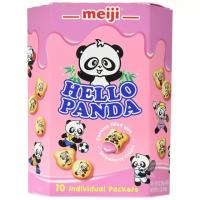 10 Meiji Hello Panda Strawberry Family Pack Cookies