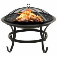 Hampton Bay 24in Ashmore Round Steel Fire Pit