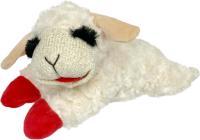 Multipet 10in Lambchop Plush Squeaker Dog Toy