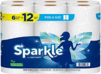6 Sparkle Pick A Size 2-Ply Double Roll Paper Towels