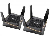 2 ASUS AX6100 Tri-Band Wi-Fi 6 Mesh Gaming Routers
