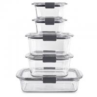 Rubbermaid 10-Piece Brilliance Glass Food Storage Set