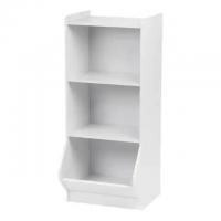 IRIS White 3-Tier Storage Organizer Shelf with Footboard