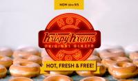 Krispy Kreme Original Glazed Doughnut During Hot Light Hours