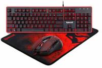 Redragon S107 Gaming Keyboard Mouse Mousepad at Micro Center