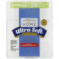 6 Complete Home Ultra Soft Mega Roll Bath Tissue Toilet Paper