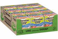 12 Maruchan Instant Lunch Lime with Shrimp Cup Noodles