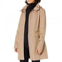 Cole Haan Womens Packable Hooded Rain Jacket