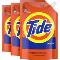 3 Tide Liquid Laundry Detergent Refill Pouches