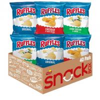 40 Ruffles Potato Chips Variety Pack
