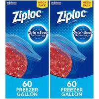 120 Ziploc Food Storage Freezer Bags