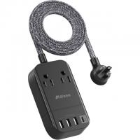 Mifaso 2 AC Outlet Extender with 4 USB Ports