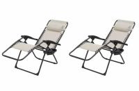 Mainstays Outdoor Zero Gravity Chair Lounger 2 Sets
