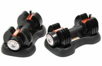 25lbs Signature Fitness QuickLock Adjustable Dumbbells