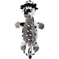 Charming Pet Ropes-A-Go-Go Cow Squeaky Plush Dog Toy