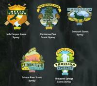 5 Idaho Scenic Bypass Crest Stickers