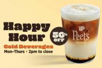 Peets Coffee Cool Half Happy Hour