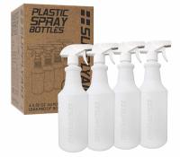 4 SupplyAID Plastic Adjustable Spray Bottles