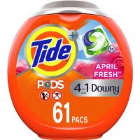 61 Tide Pods Plus Downy 4 in 1 HE Turbo Laundry Detergent Pods