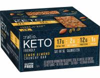 12 ratio Keto Friendly Lemon Almond Crunchy Bars