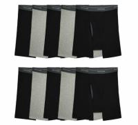 Fruit of the Loom Mens CoolZone Boxer Briefs 10 Pack