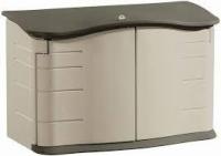 Rubbermaid Split-Lid Resin Weather Resistant Outdoor Storage Shed