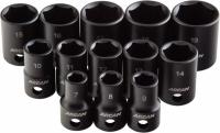 Arcan  Drive Shallow Impact 13-Piece Socket Set