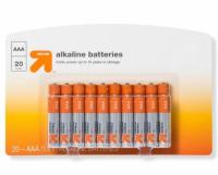 20 Target Brand AAA Alkaline Batteries