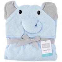 Hudson Baby Unisex Baby Elephant Face Hooded Towel