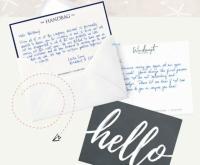 5 Mailed Handwritten Cards Handwrytten