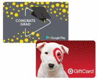 Google Play Gift Card with a Target Gift Card