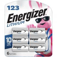 Energizer CR-123 3V Photo Lithium Batteries 6 Pack