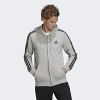 adidas Mens Essential 3-Stripe Logo Hoodie