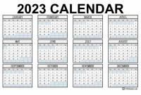 2023 Calendars