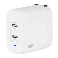 Monoprice 40W 2-Port Power Delivery GaN USB-C Wall Charger