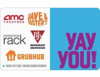 Nordstrom Rack or Grubhub Gift Cards