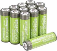 Amazon Basics AA 2400 mAh Rechargeable Batteries 12 Pack