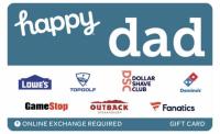 Happy Dad Gift Card with a Bonus Card