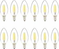 Amazon Basics 60W Equivalent B11 Dimmable LED Light Bulb 12 Pack