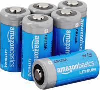 Amazon Basics CR123a 3-Volt Lithium Batteries 6 Pack