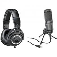 Audio-Technica ATH-M50x Headphone with USB Mic