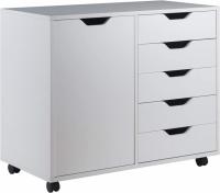 Winsome Wood Halifax 5-Drawer Mobile Side Cabinet