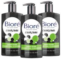 Biore Deep Pore Charcoal Face Wash 3 Pack